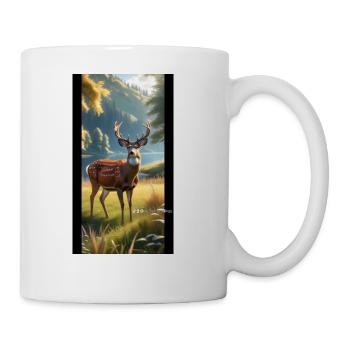 Cerf - Tasse - blanc - Droite