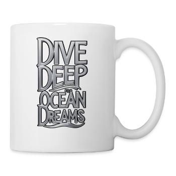 Plumb Depths for Ocean Dreams - Coffee/Tea Mug - white - Right