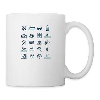 Icons for Smart Traveling Icons for Smart Travelin - Coffee/Tea Mug - white - Right