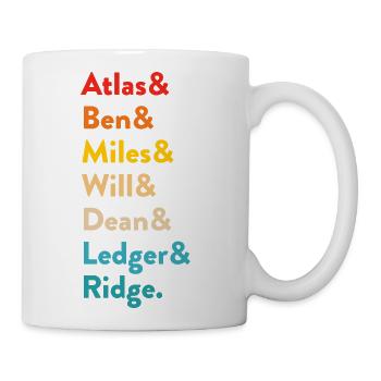 Atlas & Ben & Miles & Will & Dean & Ledger & Ridge - Coffee/Tea Mug - white - Right
