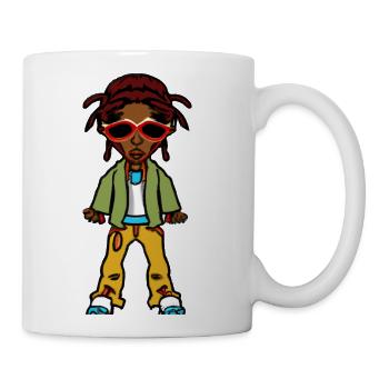 Dancehall Artist Comic 5 - Coffee/Tea Mug - white - Right