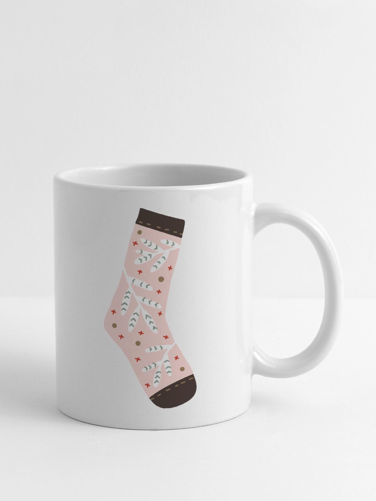 socks - new year 2024 - Coffee/Tea Mug - white - Right