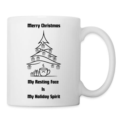 My Resting Face Is My Christmas Spirit T-Shirt - Coffee/Tea Mug