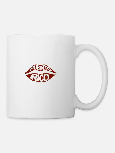 Puerto Rico Lips - Coffee/Tea Mug - white