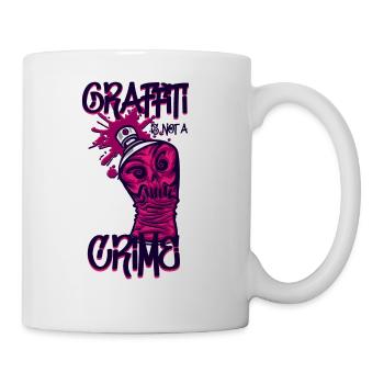 Graffiti Is Not A Crime - Coffee/Tea Mug - white - Right