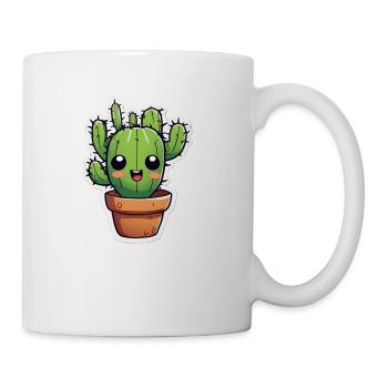 Cut cactus - Coffee/Tea Mug - white - Right