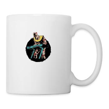 Mummy playing keyboards Mummy playing keyboards in - Coffee/Tea Mug - white - Right