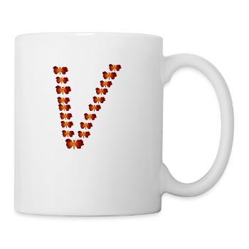 V butterflies - Coffee/Tea Mug - white - Right