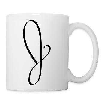 J or G - Coffee/Tea Mug - white - Right