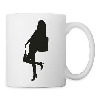 Women Shopping - Coffee/Tea Mug - white - Right
