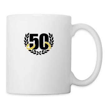 Golden wedding anniversary - Coffee/Tea Mug - white - Right