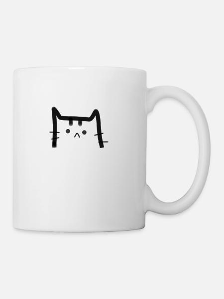 Sad Cat - Coffee/Tea Mug - white