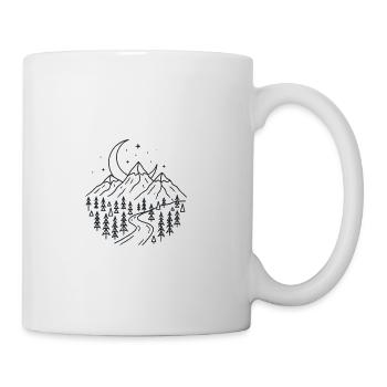 Moonlit Mountain Trail - Coffee/Tea Mug - white - Right