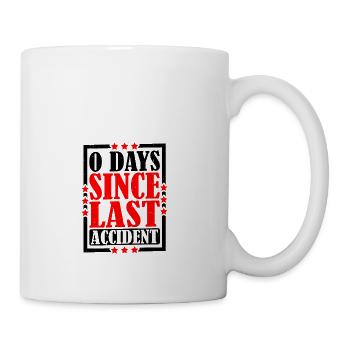 0 Days Since Last Accident 13 - Coffee/Tea Mug - white - Right