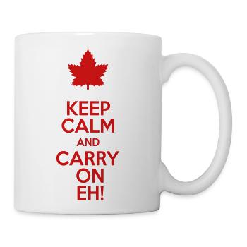 Keep Calm and Carry On Eh! - Coffee/Tea Mug - white - Right