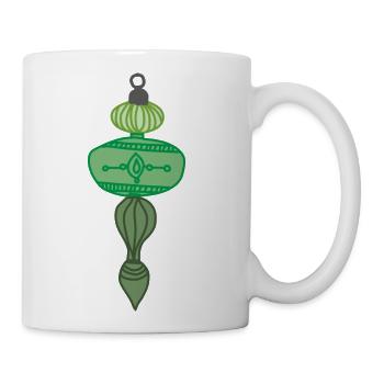 Green Christmas Ornament - Coffee/Tea Mug - white - Right