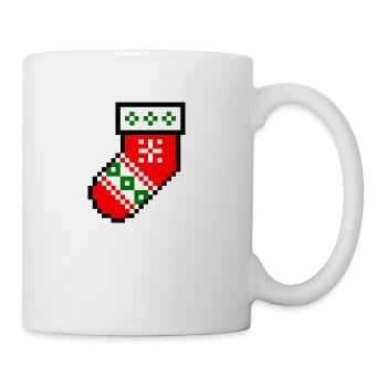 Christmas sock - Coffee/Tea Mug - white - Right