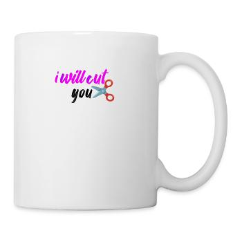 Cut you - Coffee/Tea Mug - white - Right