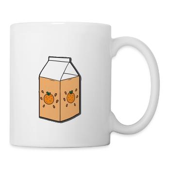 Orange juice box - Coffee/Tea Mug - white - Right