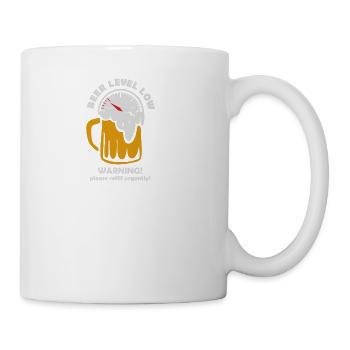 Beer Level Low - Coffee/Tea Mug - white - Right