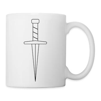 Dagger - colour changable - Coffee/Tea Mug - white - Right