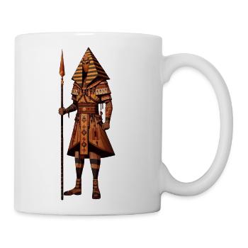 Desert Guardian: The Pyramid Warrior - Coffee/Tea Mug - white - Right