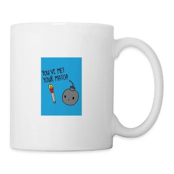 Youve Met Your Match Cartoon Bomb - Coffee/Tea Mug - white - Right