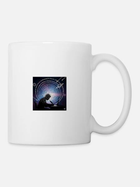 Cosmic Writer Night Sky Art - Coffee/Tea Mug - white