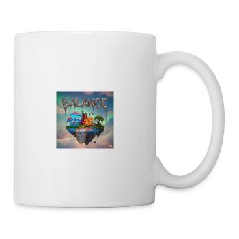 Surreal Floating Island with Mushrooms and Time - Coffee/Tea Mug - white - Right