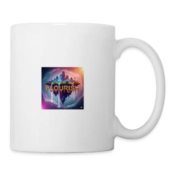 Floating Island Waterfall Fantasy Art - Coffee/Tea Mug - white - Right