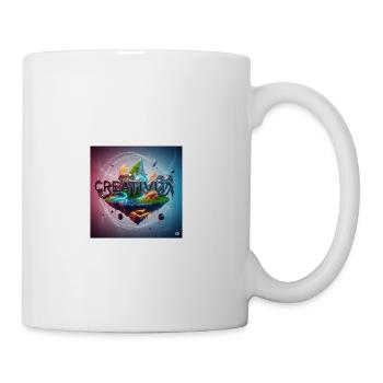 Floating Island with Creative Wordscape - Coffee/Tea Mug - white - Right