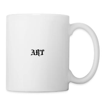 Gothic  Black Typography - Coffee/Tea Mug - white - Right