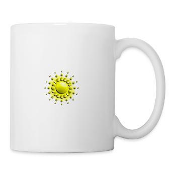 Sunburst Dotburst Orb - Coffee/Tea Mug - white - Right