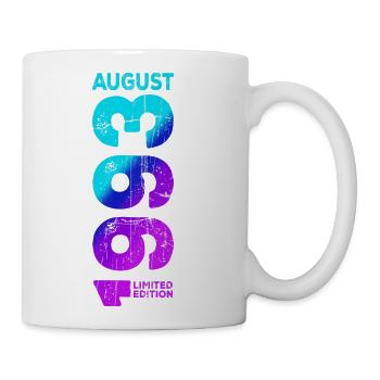 Limited Edition August 1993 Year 1993 Retro 1993 P - Coffee/Tea Mug - white - Right