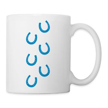 Horseshoe pattern - Coffee/Tea Mug - white - Right