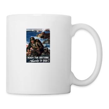 In The World War II Era Amos Sewell U S - Coffee/Tea Mug - white - Right