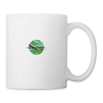 My First Airplane Ride Vacation Trip Solo - Coffee/Tea Mug - white - Right