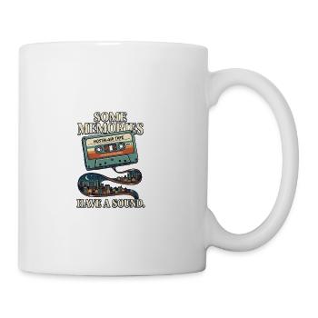 Some Memories Have a Sound - Retro Cassette City - Coffee/Tea Mug - white - Right