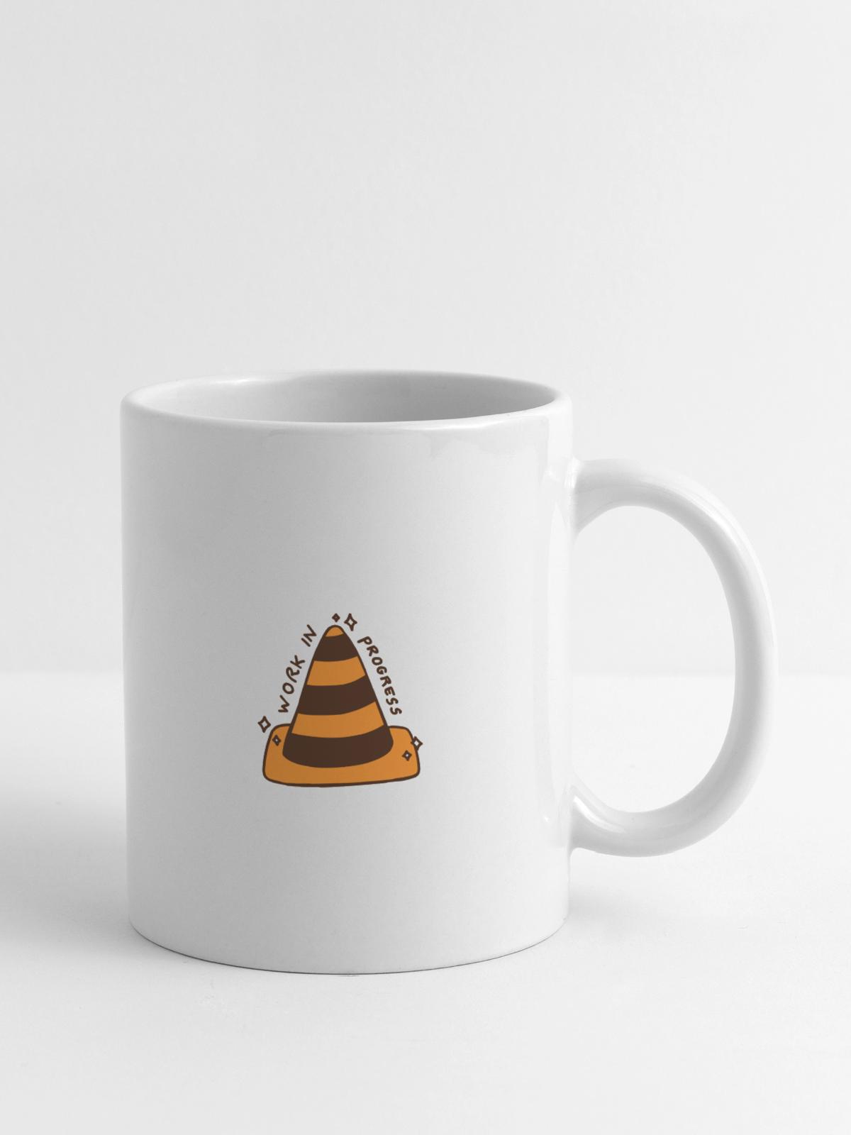 Work In Progress Cone - Coffee/Tea Mug - white - Right