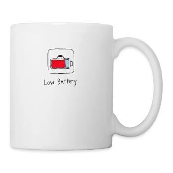 Low Battery - Coffee/Tea Mug - white - Right