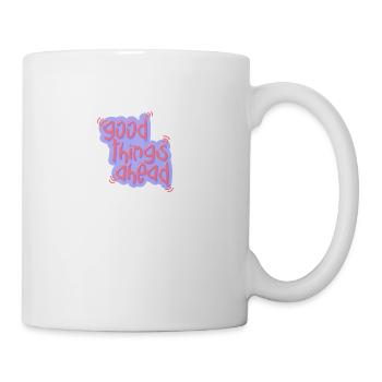 Happy positive quote - Coffee/Tea Mug - white - Right