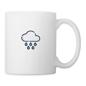 Pluie - Tasse - blanc - Droite