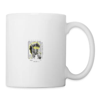Neon Baroque Bust Glyphs - Coffee/Tea Mug - white - Right