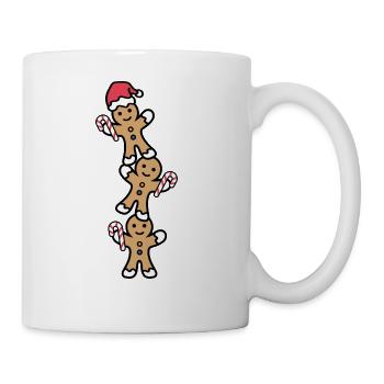 Cute Gingerbread Man Christmas Person Gift - Coffee/Tea Mug - white - Right