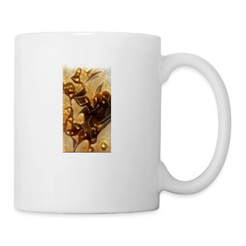 Abstract Art In Gold - Coffee/Tea Mug - white - Right