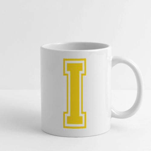 Letter I – Capital Athletic Alphabet Monogram - Coffee/Tea Mug