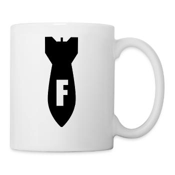 F-Bomb - Coffee/Tea Mug - white - Right