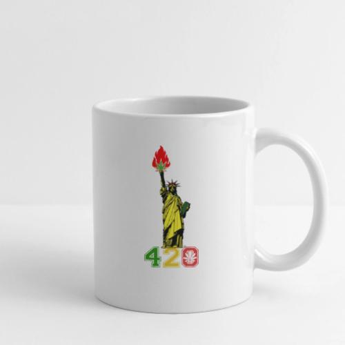 Humoristic 420 Liberty Herb Weed Marijuana Design - Coffee/Tea Mug