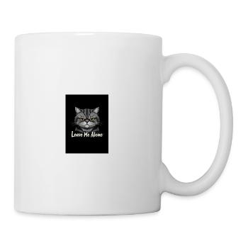 Leave Me Alone T-Shirt – Bold & Comfy Tee - Coffee/Tea Mug - white - Right