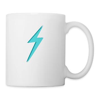 Lightning Bolt Blue - Coffee/Tea Mug - white - Right